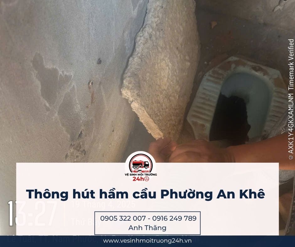 Thông hút hầm cầu phường An Khê