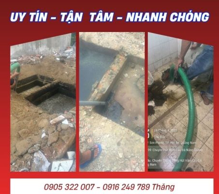Thông hút Hầm Cầu Hoà Xuân